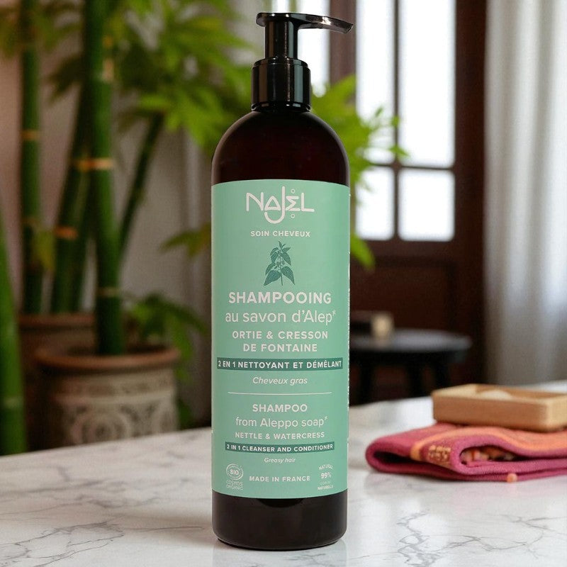 Shampoing au savon d'Alep 2 en 1