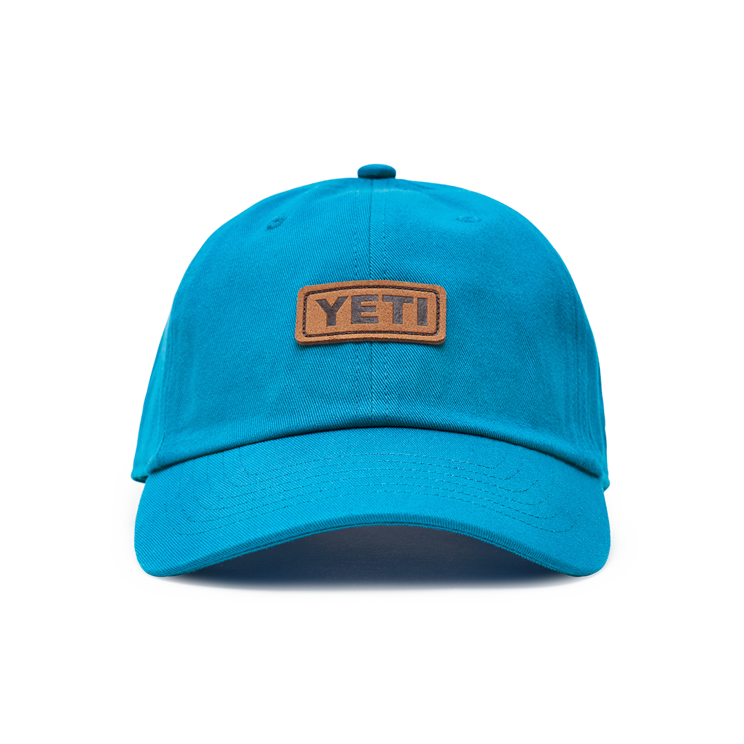 Leather Logo Badge Soft Crown Hat Aquifer Blue Aquifer Blue