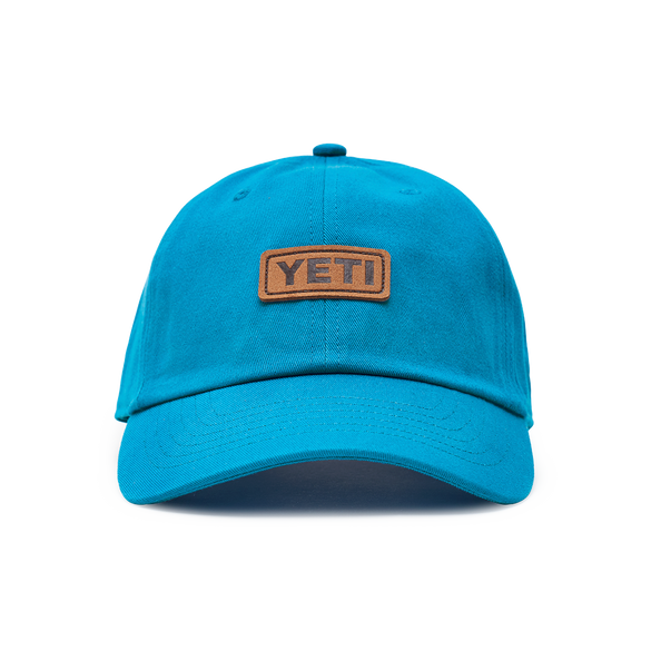 Leather Logo Badge Soft Crown Hat Aquifer Blue Aquifer Blue