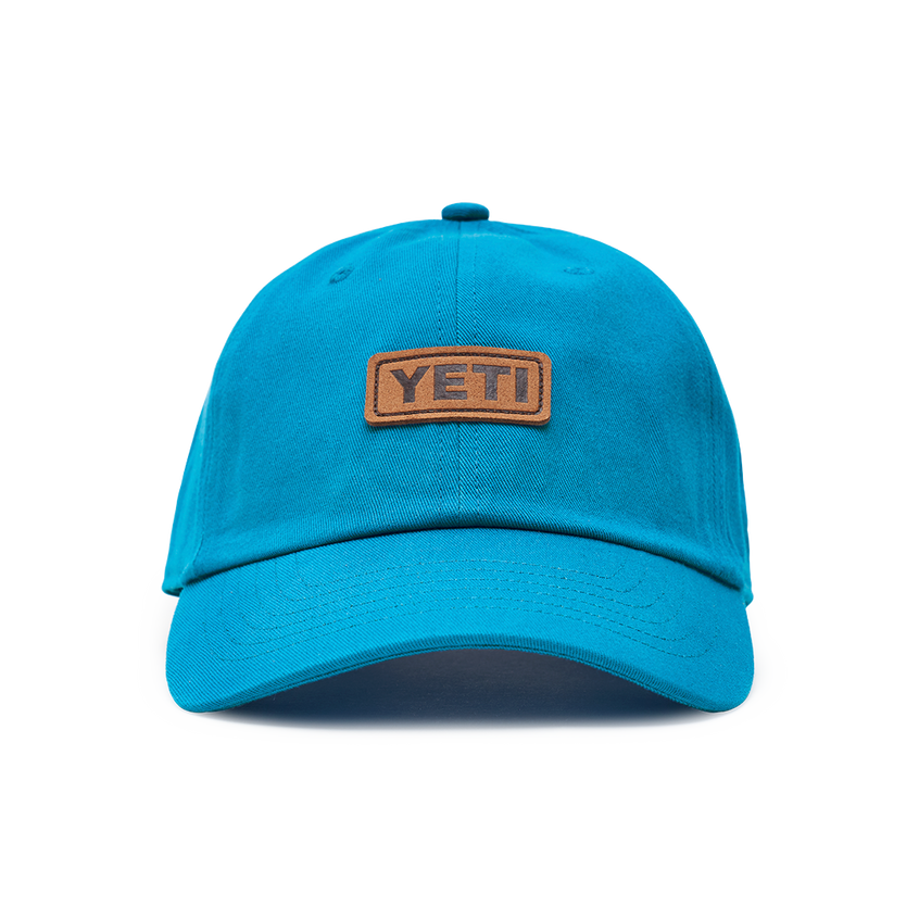 Leather Logo Badge Soft Crown Hat Aquifer Blue Aquifer Blue