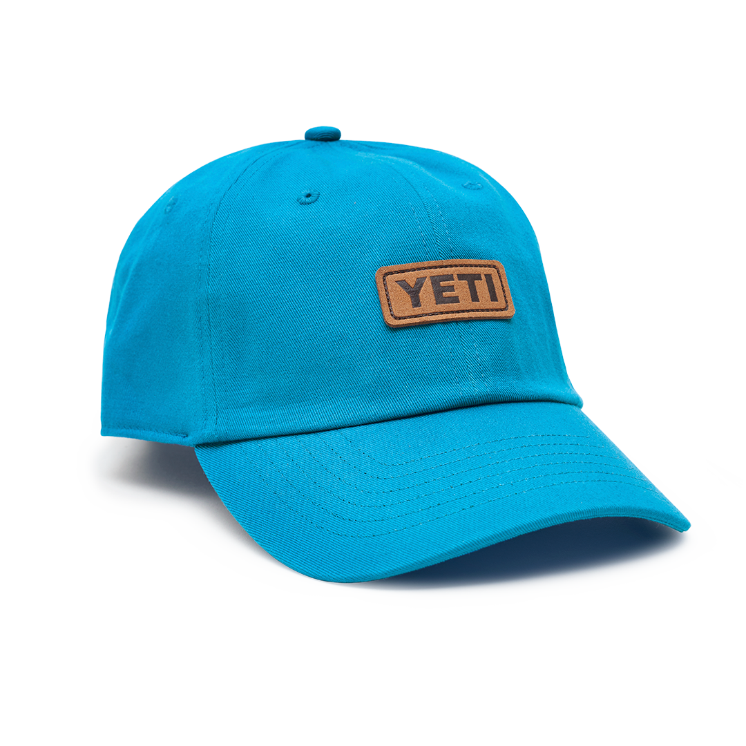 Leather Logo Badge Soft Crown Hat Aquifer Blue Aquifer Blue
