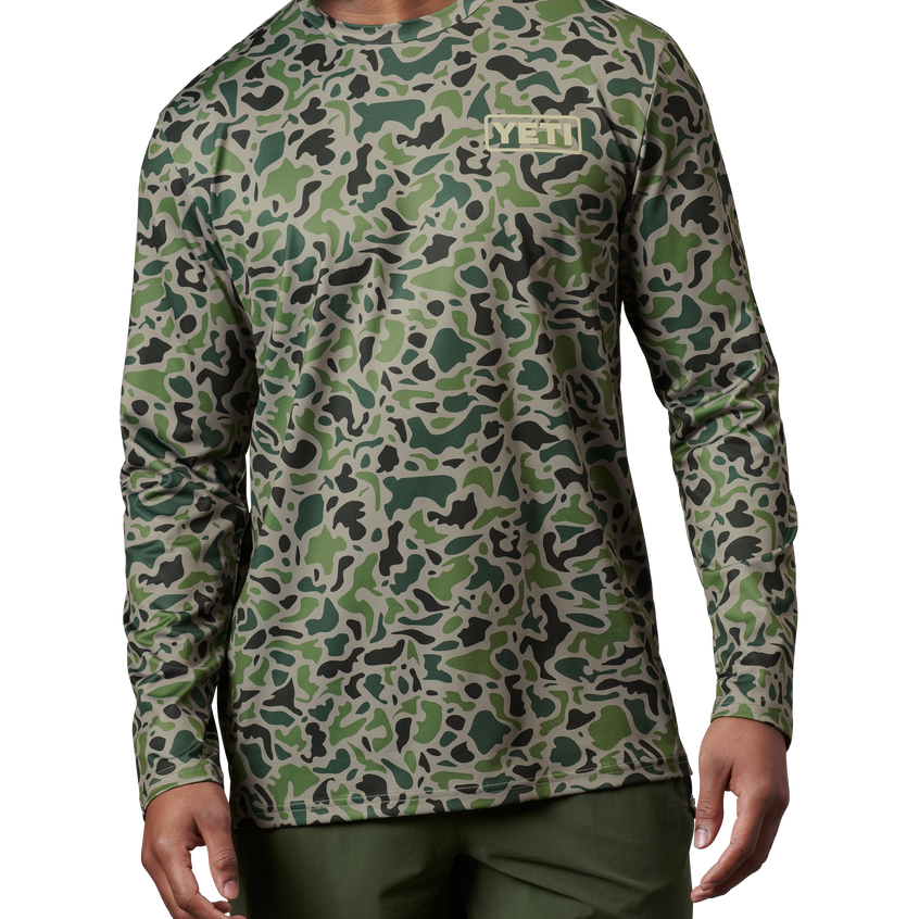 YETI Duck Camo Long Sleeve Sunshirt Green